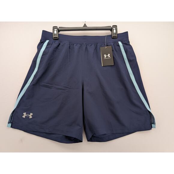 NWT Under Armour UA Launch Men's 7" Shorts in Midnight Navy size Large - Picture 1 of 4